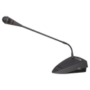 Countertop Gooseneck Dynamic Microphone with ON/OFF Switch, push to talk and Volume Control XLR Cable Connection