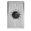 Volume Control for 70V audio: 100 Watt Single Gang Stainless Steel 70.7V Commercial Attenuator