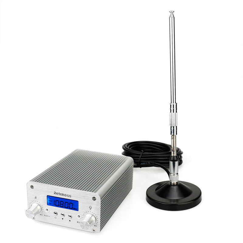 FM Radio Transmitter 5 to 15 Watts Adjustable Output Low Power Broadcast Announcements