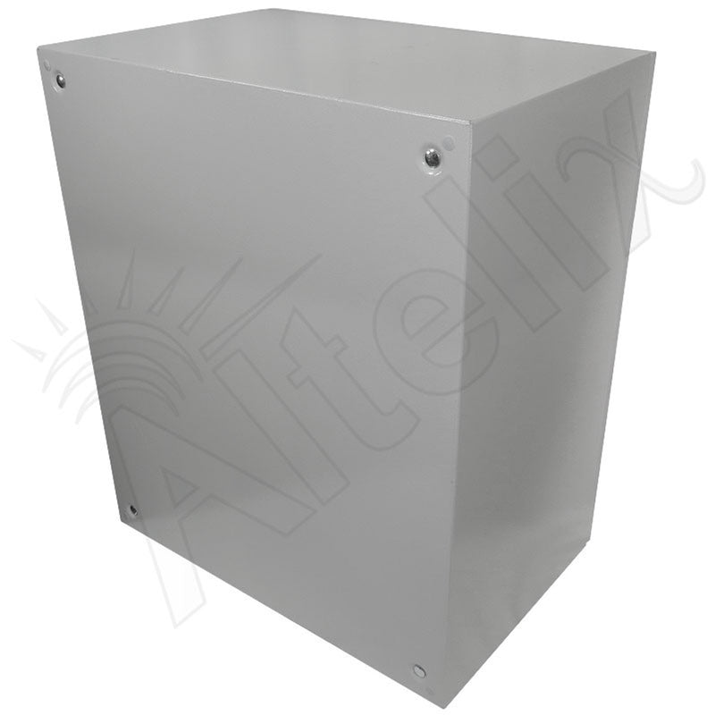 28x24x16 Steel Weatherproof NEMA Enclosure with Dual Cooling Fans, Dual 120 VAC Duplex Outlets and Power Cord