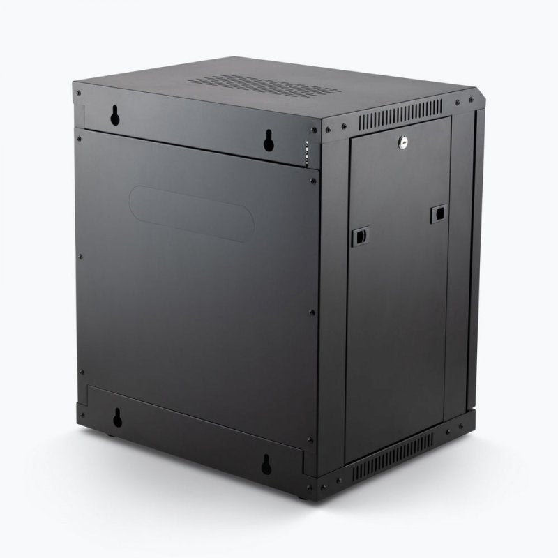 12U - Enclosure Wall Mounted Secure Indoor Rack Mounting Solution for Amplifiers Rack Mounts Vented