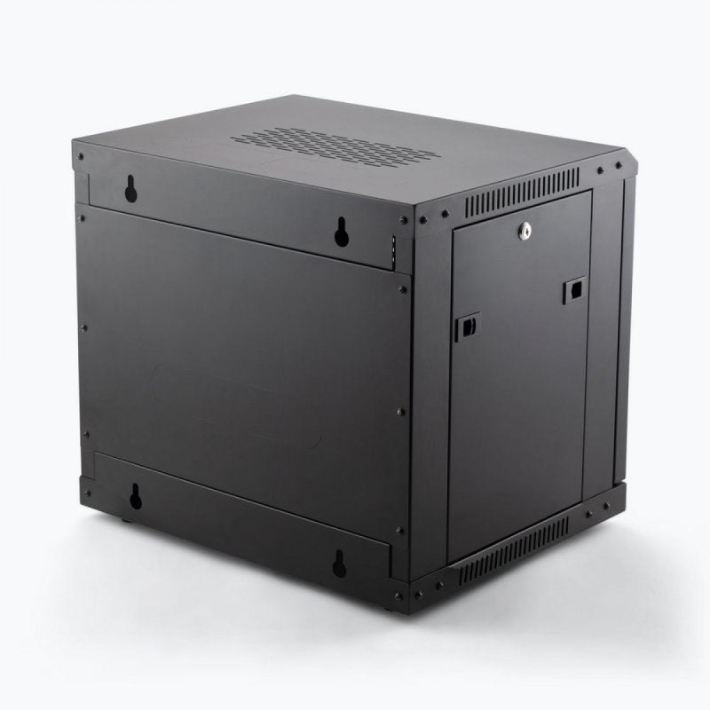 9U - Enclosure Wall Mounted Secure Indoor Rack Mounting Solution for Amplifiers Rack Mounts Vented (Copy)