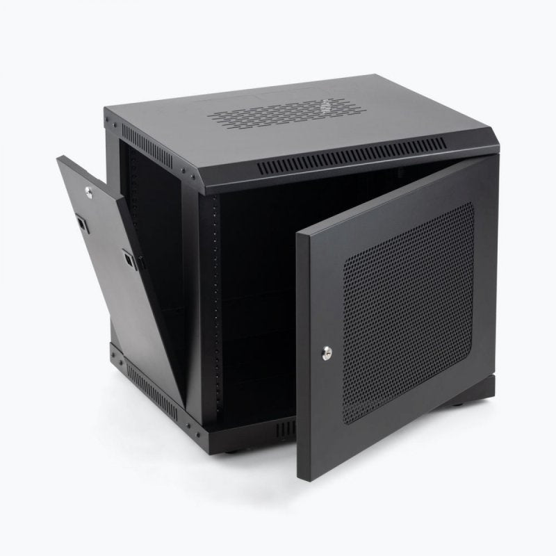 9U - Enclosure Wall Mounted Secure Indoor Rack Mounting Solution for Amplifiers Rack Mounts Vented (Copy)