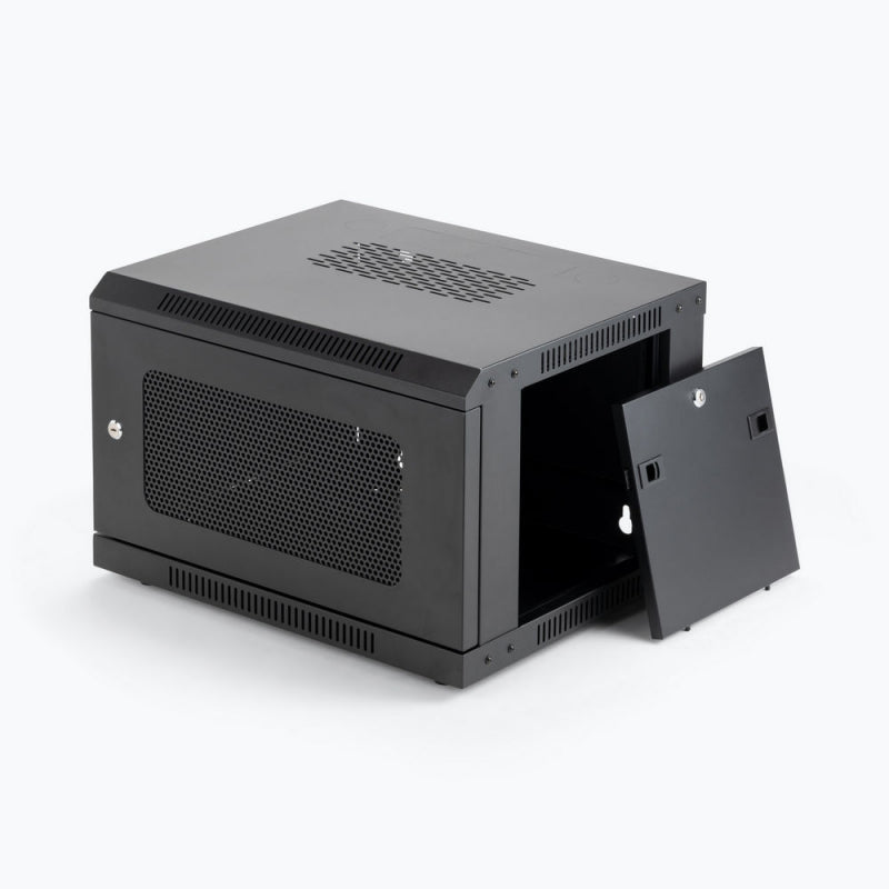 6U - Enclosure Wall Mounted Secure Indoor Rack Mounting Solution for Amplifiers Rack Mounts Vented