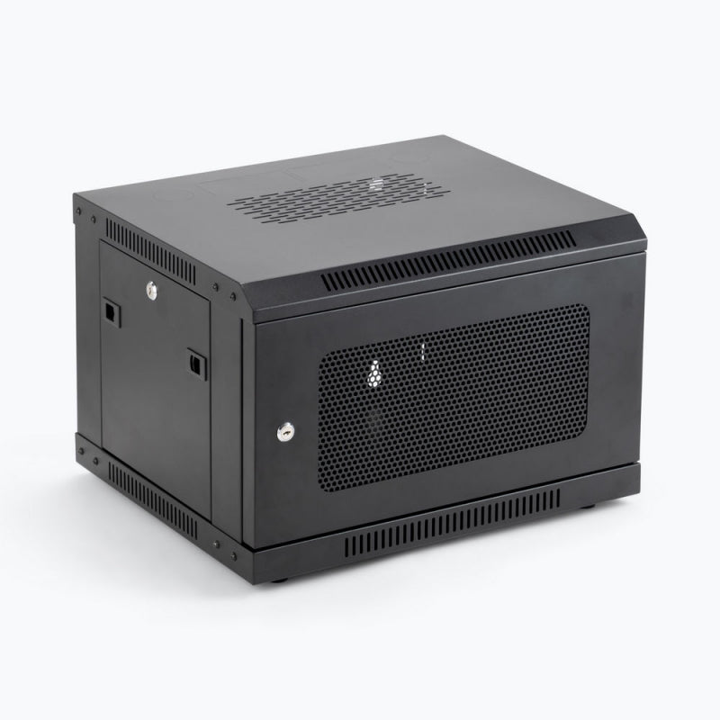 6U - Enclosure Wall Mounted Secure Indoor Rack Mounting Solution for Amplifiers Rack Mounts Vented