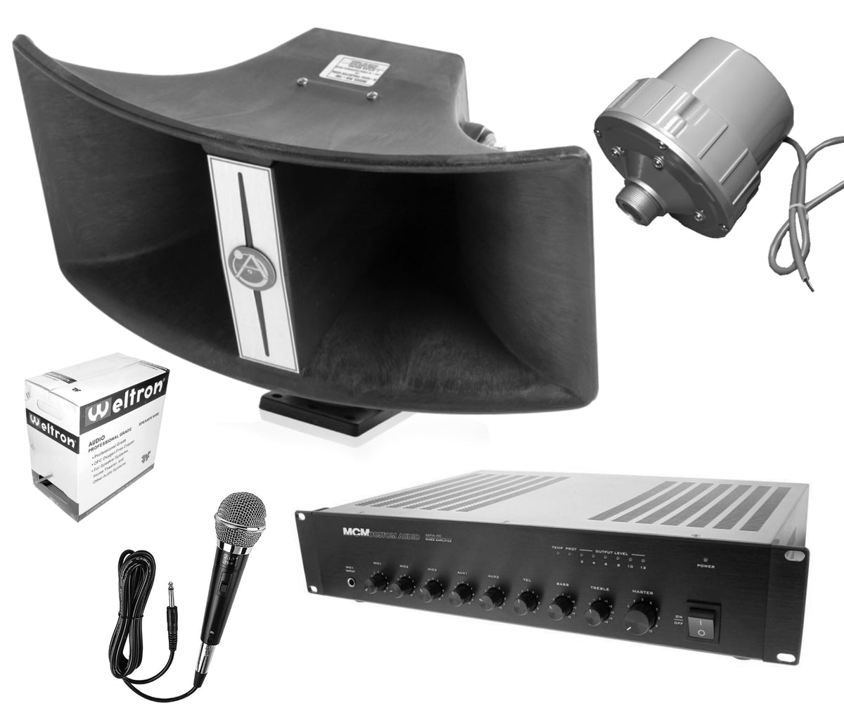 One Shot Horn Speaker System for Outdoor School Fields Work Terminals