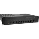 60W 2U Rack Mount Mixer-Amplifier 70V / 100V or 4 Ohm 3 Mic 2 Aux 1 Tel Inputs