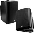 AcousticBay Commercial Two Way Outdoor Weatherproof Speakers (sold in pair), 6.5" inch woofer 1" tweeter with brackets. 70V transformers built in.